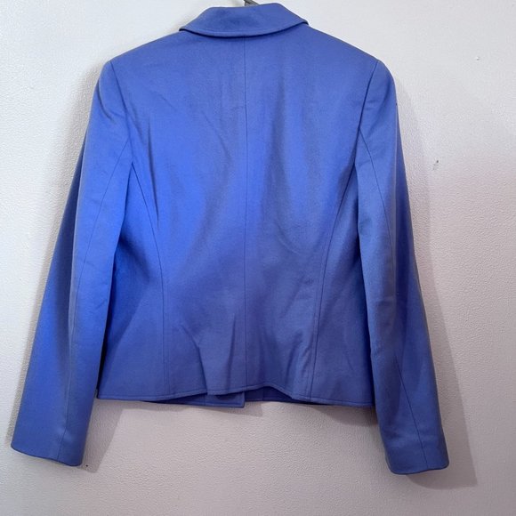 Ann Taylor Loft virgin wool,blazer periwinkle women's sz 4, light blue - Picture 2 of 16